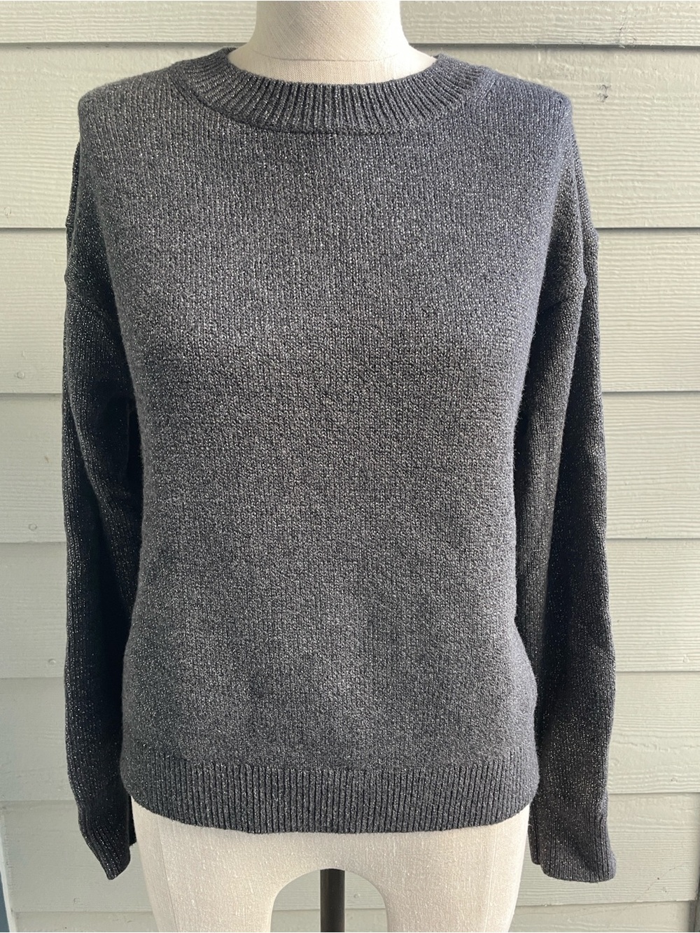 Banana Republic - Charcoal Grey Crewneck Knit Sweater  - EUC